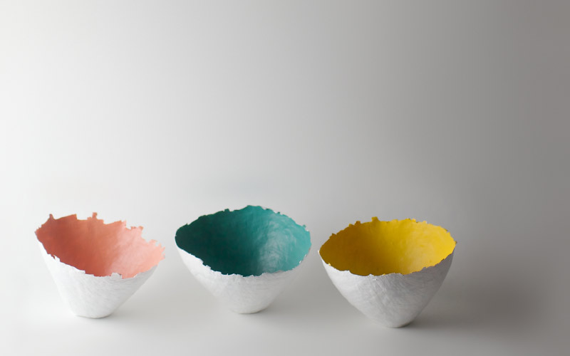 Photo of aqua Color Burst bowl